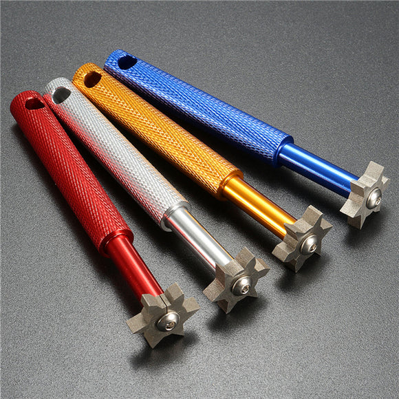 Stainless Steel Iron Rod Groove Surface Cleaning Tool Sharpener  - 4 Colors