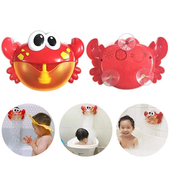 Big Crab Bubble Machine Tub Automatic Bubble Maker Blower 35 Music Songs Toy Bubble Blower