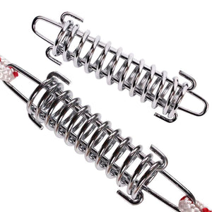 Nickel-plated Steel Outdoor Camping Tent Spring Rope Buckle Windproof High Strength Awning Buckle