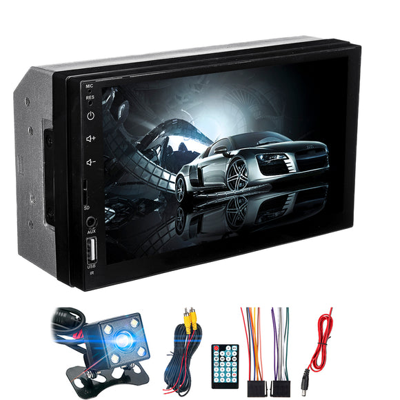 7002 7Inch 2Din Car MP5 Player IPS Touch Screen Stereo Radio MP3 FM bluetooth with Rear View Camera