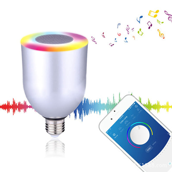 ARILUX E27/ E26 10W RGBW Dimmable Bluetooth APP Controlled Speaker LED Smart Light Bulb AC100-240V