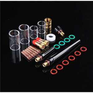 27pcs TIG Welding Torch Nozzle Cup Tungsten Gas Lens Kit For TIG WP-17/18/26