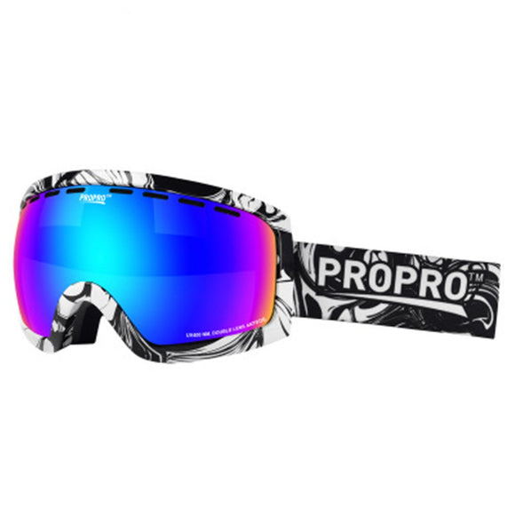PROPRO Anti-UV Double-layer Dust Snow Glasses Goggles For Motorcycle Motocross Ski Racing Scooter