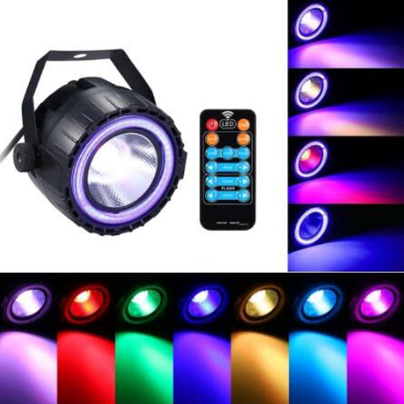 ARILUX AC90-240V 15W RGB LED Stage Light Remote Control Sound-activated Par Lamp for Christmas