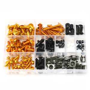 CNC Alloy Motorcycle Complete Fairing Bolt Kit Bodywork Screws Nuts For Kawasaki Ninja