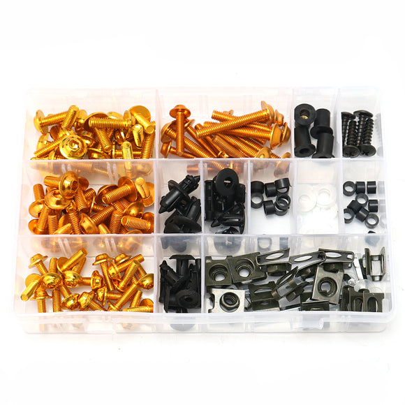 CNC Alloy Motorcycle Complete Fairing Bolt Kit Bodywork Screws Nuts For Kawasaki Ninja