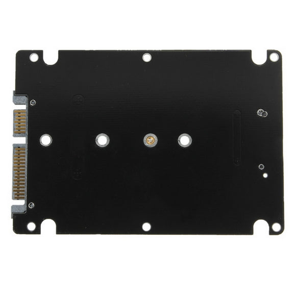 B+M Key Socket 2 M.2 NGFF (SATA) SSD To 2.5 SATA Adapter Card With Case Black