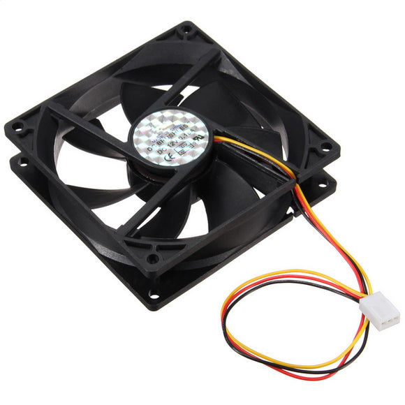 12V Internal Desktop Computer CPU Case Cooling Cooler Silent Fan 9cm