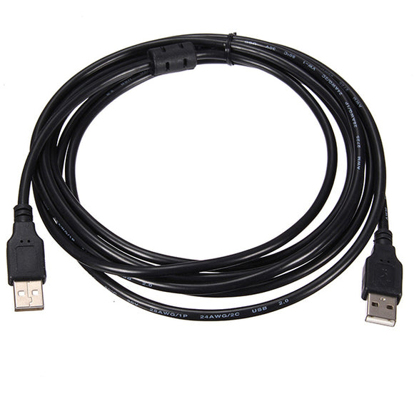 3M 10FT USB 2.0 Type A Male to Type A Male Extend Extension Charging Cable Cord