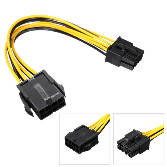 PCIe 8pin Male to 8 pin Female PCI Express Power Extension Cable for Video Card