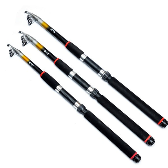 LEO 2.1M/2.4M/2.7M FluorescenceCast Highlights Telescopic Sea Fishing Rod Fishing Gear