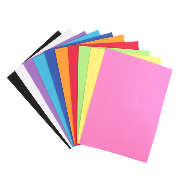 10Pcs Thick Multicolor Sponge Foam A4 Paper Fold Scrapbooking Paper Baby Kid Craft DIY