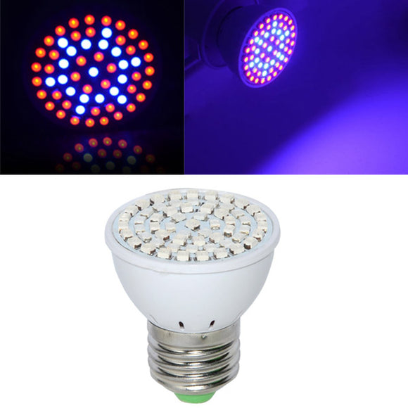 Full Spectrum E27 3W 60 LED Grow Light 41 Red 19 Blue For Plant Hydroponics AC220V