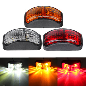 2-SMD LED Side Marker Lights Clearance Lamp 12-30V 54x24mm E4 Red/Yellow/White for Truck Trailer Van