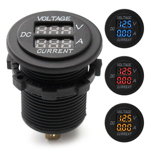 Car DC 12V 24V Voltmeter Ammeter LED Display Digital Voltage Meter