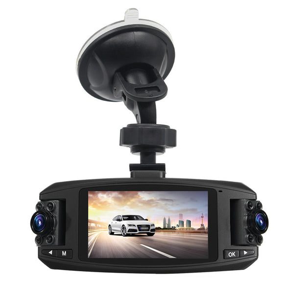 2.7 Inch HD Dual Lens Car DVR Video Camera Recorder Dash Cam Night Vison G-Sensor