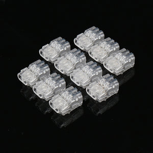 Excellway Terminal Block 10 Pcs Connector Cable Clamp Conductor Compact Connectors