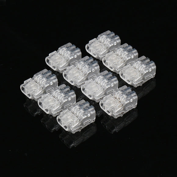 Excellway Terminal Block 10 Pcs Connector Cable Clamp Conductor Compact Connectors