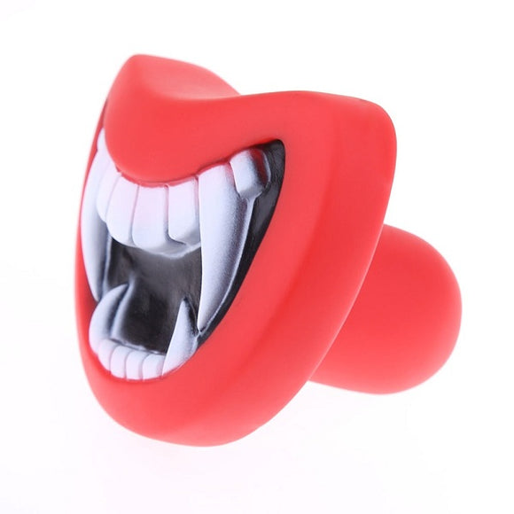 Dog Squeakair Dog Toy Funny Smile Teeth  Silicon Toy Puppy Chew  Play Toys