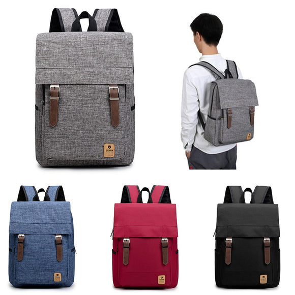 Men Women Casual Canvas Laptop Backpack Travel Rucksack Student Shoulder Bags