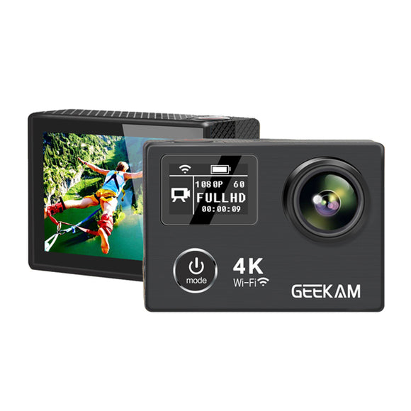 GEEKAM K8 Waterproof 1080p 60fps 4k Ultral HD Sport Action Camera