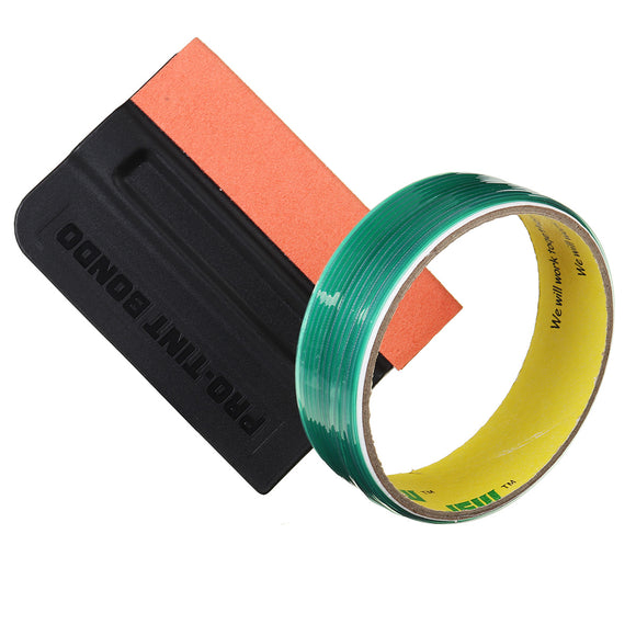 10/15m Finish Line Tape Car Film Sticker Trim Cutting Wrap Tool PVC with Squeegee