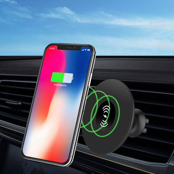 iMars QI 10W Nano Magnetic Car Wireless Fast Charger Air Vent Phone Holder Bracket for iPhone XS
