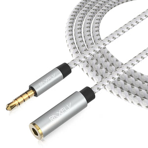 RAXFLY 3.5MM Male to Female Audio AUX Extension Cable For iPhone X 8Plus Speaker Headphone MP3