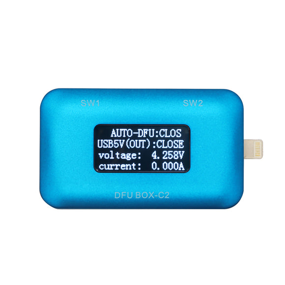 JC DFU BOX-C2 USB Current Voltage Tester For Restoring Rebooting IOS Restore Reboot Instantly SN/ECID/MODEL Information Reading