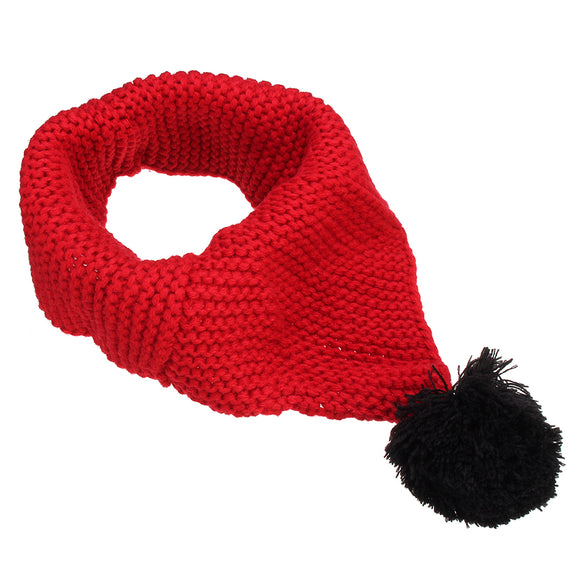 Winter Wool Children Collar Scarf Knitted Collar With Ball Neckerchief Clothing Accessories