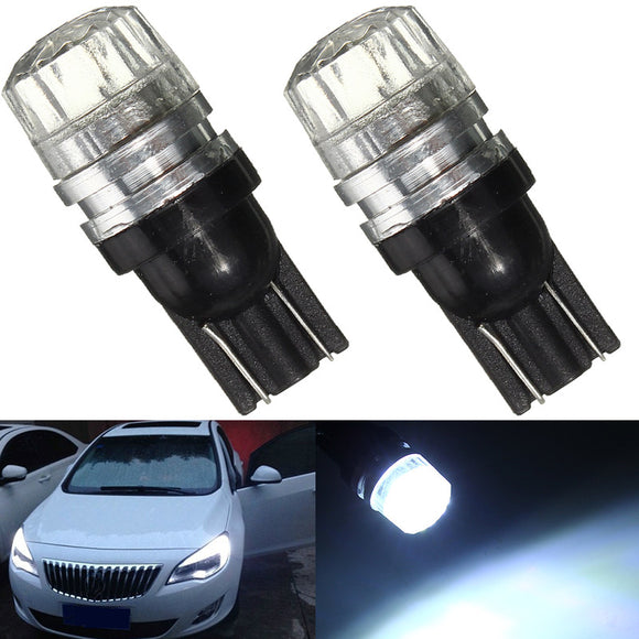 T10 W5W COB LED Side Marker Wedge Lights Canbus Reading Bulb 12V 1.5W 40LM 6000K 2PCS