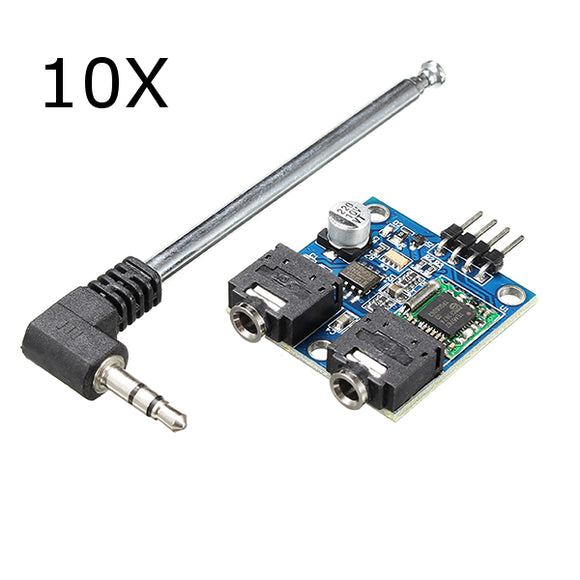 10Pcs TEA5767 76-108MHZ FM Stereo Radio Module With Antenna For Arduino
