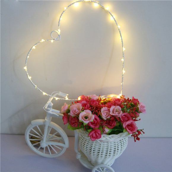 Hot Selling Hearts Letter Lamp On Wall LED Night Light Christmas Wedding Decorations Curtain Lights
