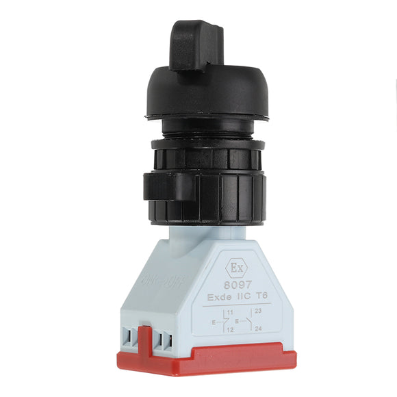220V Two-position Knob Switch Self-locking Explosion-proof Conversion Selection Switch