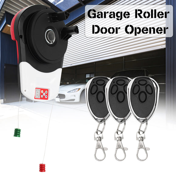 Saws 110V 600N Auto Garage Roller Door Opener Motor 3 Remote Controls 16.5m