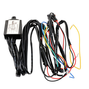 12V DRL Dimmer LED Dimming Relay Daytime Running Light Car On/Off Switch Harness With Flash Turn Signal Delay Function