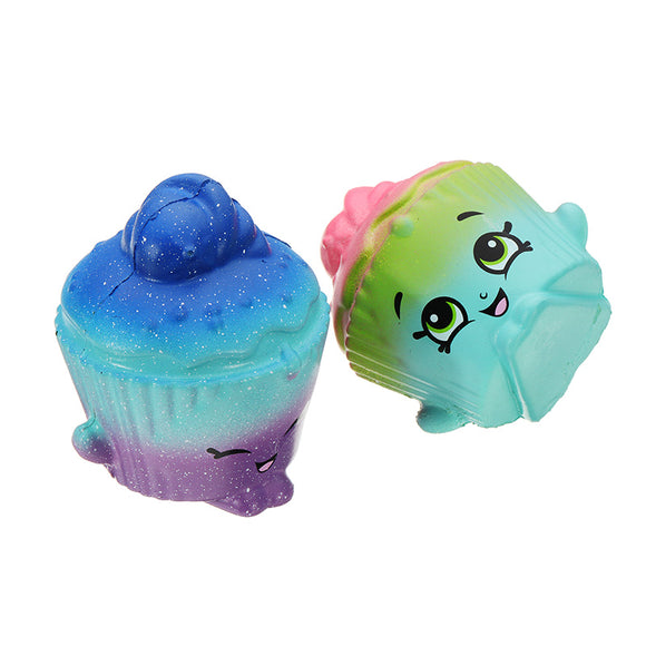2Pcs Cream Cake Squishy 6.5*3.5cm Slow Rising Soft Collection Gift Decor Toy