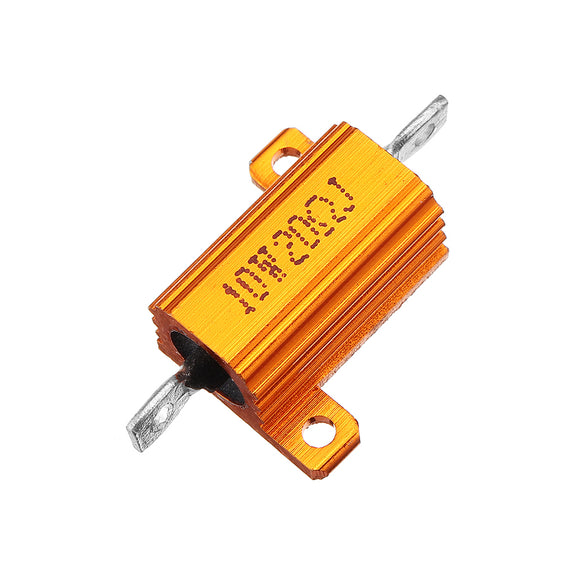 RX24 10W 20R 20RJ Metal Aluminum Case High Power Resistor Golden Metal Shell Case Heatsink Resistance Resistor