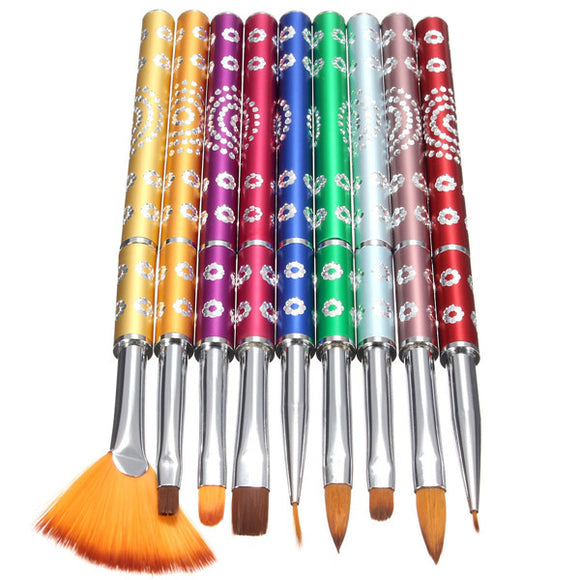 Professional Nail Art Brush Detachable Painting Pen Gel Polish Design Brushes Drawing Manicure Tool