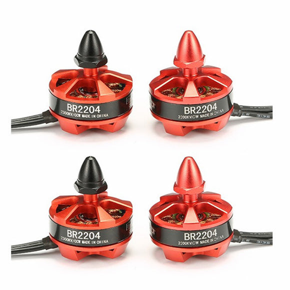 4X Racerstar Racing Edition 2204 BR2204 2300KV 2-3S Brushless Motor CW/CCW For 250 260 280 RC Drone FPV Racing
