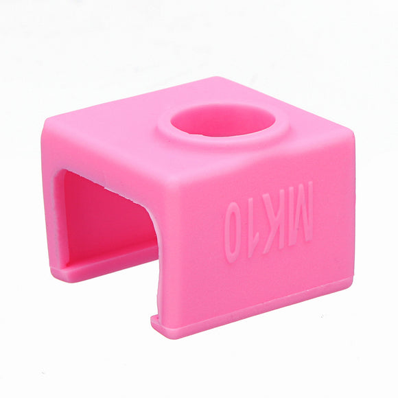 Pink MK10 Silicone Case Cover Instead Ceramic Insulation For Aluminum Block 3D Printer Part Hot End