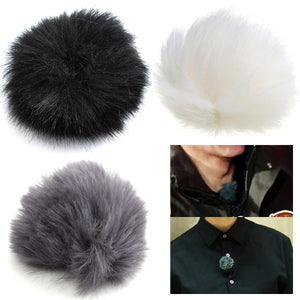 3 Colors Fur Windscreedn Wind Shield Wind Muff for Lapel Lavalier Microphone Mic