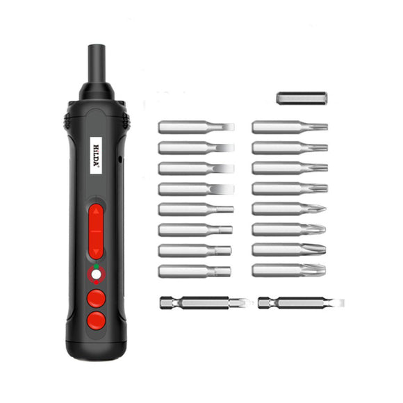 HILDA Rechargeable Lithium Battery Electric Screwdriver Set Lithium Electric Screwdriver Mini Screwdriver Power Tools