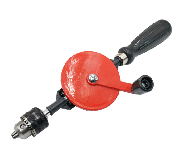 DIY Hand Wood Drill Model Micro Woodworking Hand Tools Hand Drill Double Pinions Drill Capacity Manual Drilling Tool For Wood Plastic Acrylic Circuit Board Punching