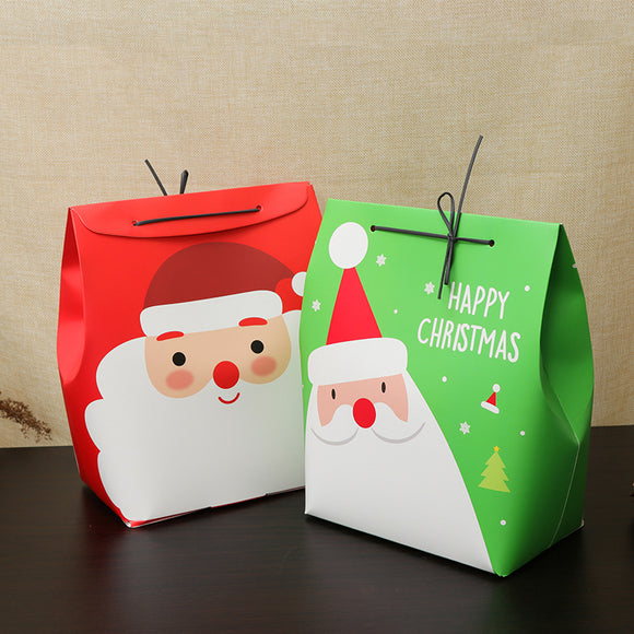 Christmas Day Stocking Gift Box Cute Santa Decoration Candy Box Stocking Christmas Gift Bags