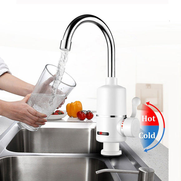 2000W Bathroom Kitchen Instant Hot Water Tap Electric Water Faucet Tankless Electric Water Heater