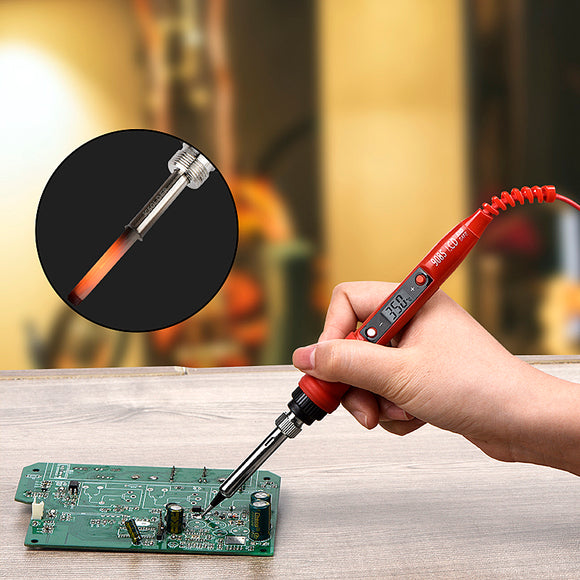 908S 80W LCD Thermostat Soldering Iron Adjustable Temperature Electric Soldering Iron Pen 180-500