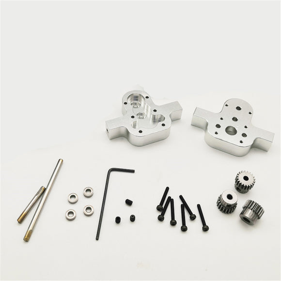 1 Set All Metal Transfer Gear Box without Motor for WPL B16 B24 B36 C14 C24 1/16 Rc Car Parts