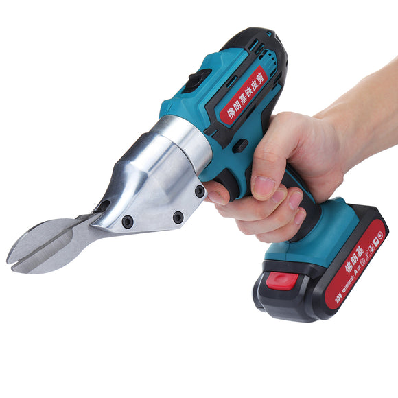 25V Electric Sheet Metal Shear Cordless Rechargeable Tin Snips Cutter Nibbler Heavy Duty