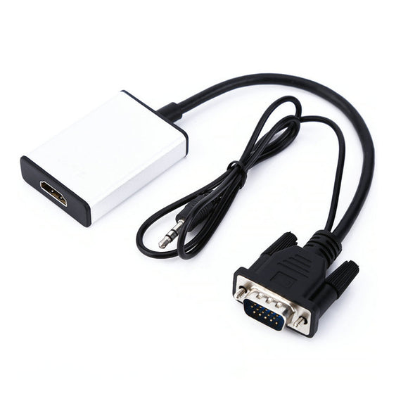 VGA to HD 1080P HD with Audio TV AV HDTV Video Cable Converter Adapter